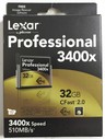 Compact Flash Lexar professional 32 Gb 3400x