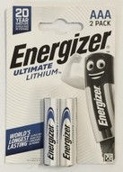 2x AAA Energizer Lithium