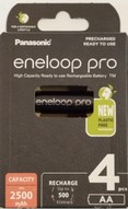 4x AA Panasonic Eneloop PRO Rechargable 2500 mAh